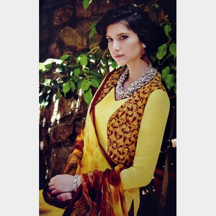 Fair lady’s soft mercerized cotton shalwar Kameez with full embroidery